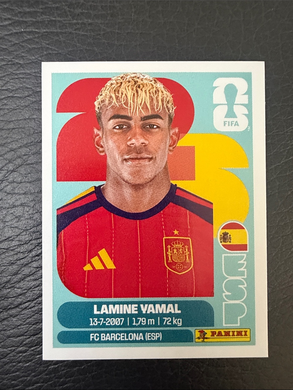 Lamine Yamal España Panini Sticker